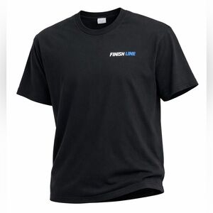 Finish Line Employee Workwear Navy Tee with Blue Logo Sz XL